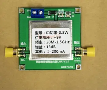 20MHz to 1500MHZ 0.5W Low Noise RF Power Amplifier Broadband VHF FM LNA television tv Bluetooth WIFI signal amplifiers
20MHz to 1500MHZ 0.5W Low Noise RF Power Amplifier Broadband VHF FM LNA television tv Bluetooth WIFI signal amplifiers