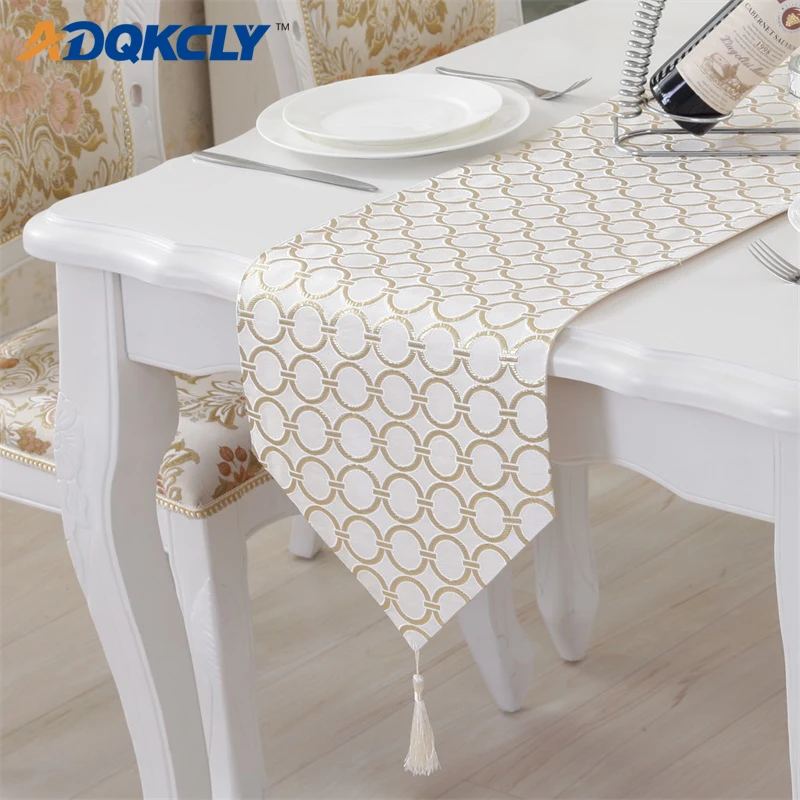 ADQKCLY Modern Elegant Table Runner Polyester Geometric Image Tassel Patchwork Table Runner Decor for Party Banquet Home Supply
ADQKCLY Modern Elegant Table Runner Polyester Geometric Image Tassel Patchwork Table Runner Decor for Party Banquet Home Supply