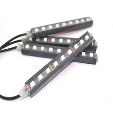 4Pcs Car RGB LED DRL Strip Light LED Strip Lights Colors Car Interior Decorative Atmosphere Lamp With Remote Control Car Styling
4Pcs Car RGB LED DRL Strip Light LED Strip Lights Colors Car Interior Decorative Atmosphere Lamp With Remote Control Car Styling
