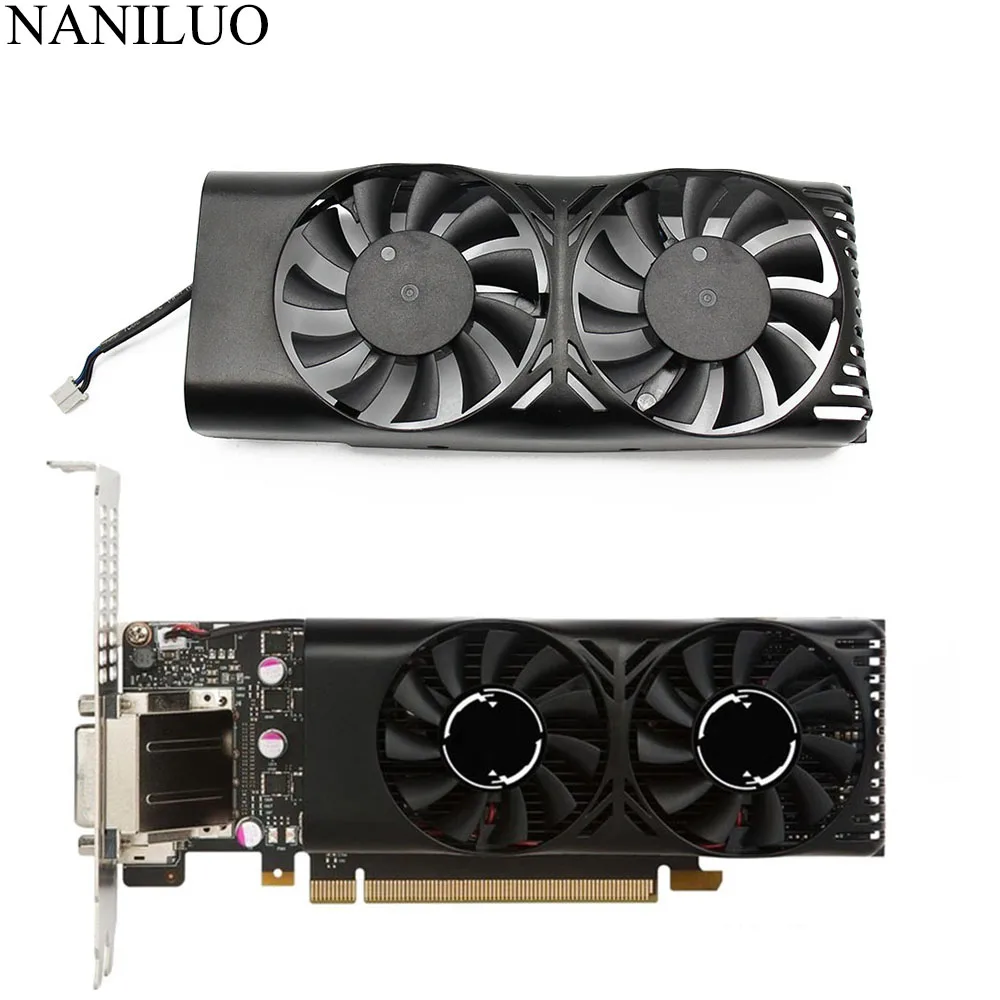 Охлаждающий вентилятор GPU для MSI Geforce GTX 1050 2Pin GTX1050 Ti охлаждающий графический 2GT LP