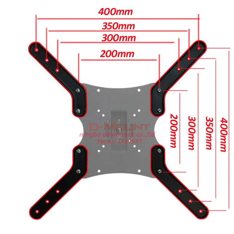 VESA200 to 400X400 10-55" lcd tv mount adaptor monitor support extension pad tablet bracketv clamp Adaptor
VESA200 to 400X400 10-55" lcd tv mount adaptor monitor support extension pad tablet bracketv clamp Adaptor