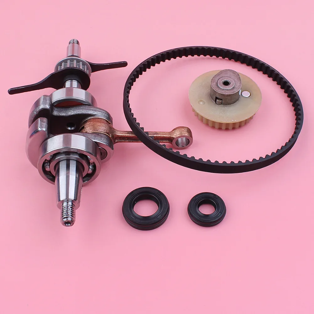

Crankshaft Crank Shaft Oil Seal Camshaft Pulley Gear Timing Belt Kit For Honda GX35 35cc GX 35 Small Mower Engine Motor Part