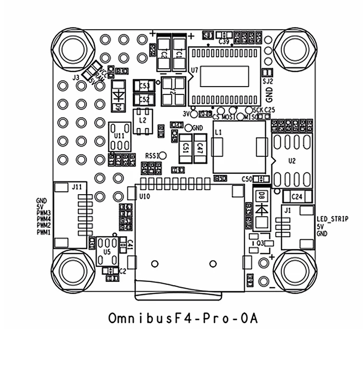 OMNIBUS-Betaflight-F4-V2-PRO-Flight-Controller-Board-w-Baro-Built-in-OSD-With-Power-Supply (3)