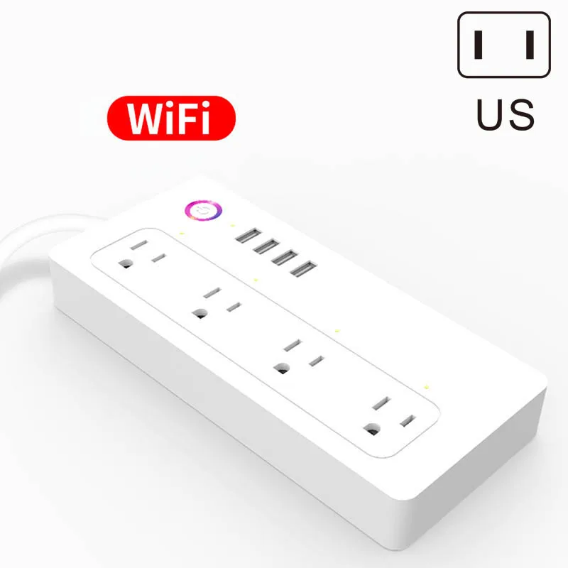 Newest WiFi Smart Outlet US Plug 4 USB Timing Function Fast Charging Safe Anti-slip For Home
Newest WiFi Smart Outlet US Plug 4 USB Timing Function Fast Charging Safe Anti-slip For Home