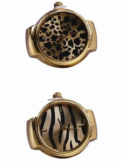 Finger Ring Watch Leopard Print Zebras Pattern Watch Clocks Round Elastic Finger Watches Rings Gold Men Women's Gift 10pcs/lot
Finger Ring Watch Leopard Print Zebras Pattern Watch Clocks Round Elastic Finger Watches Rings Gold Men Women's Gift 10pcs/lot
