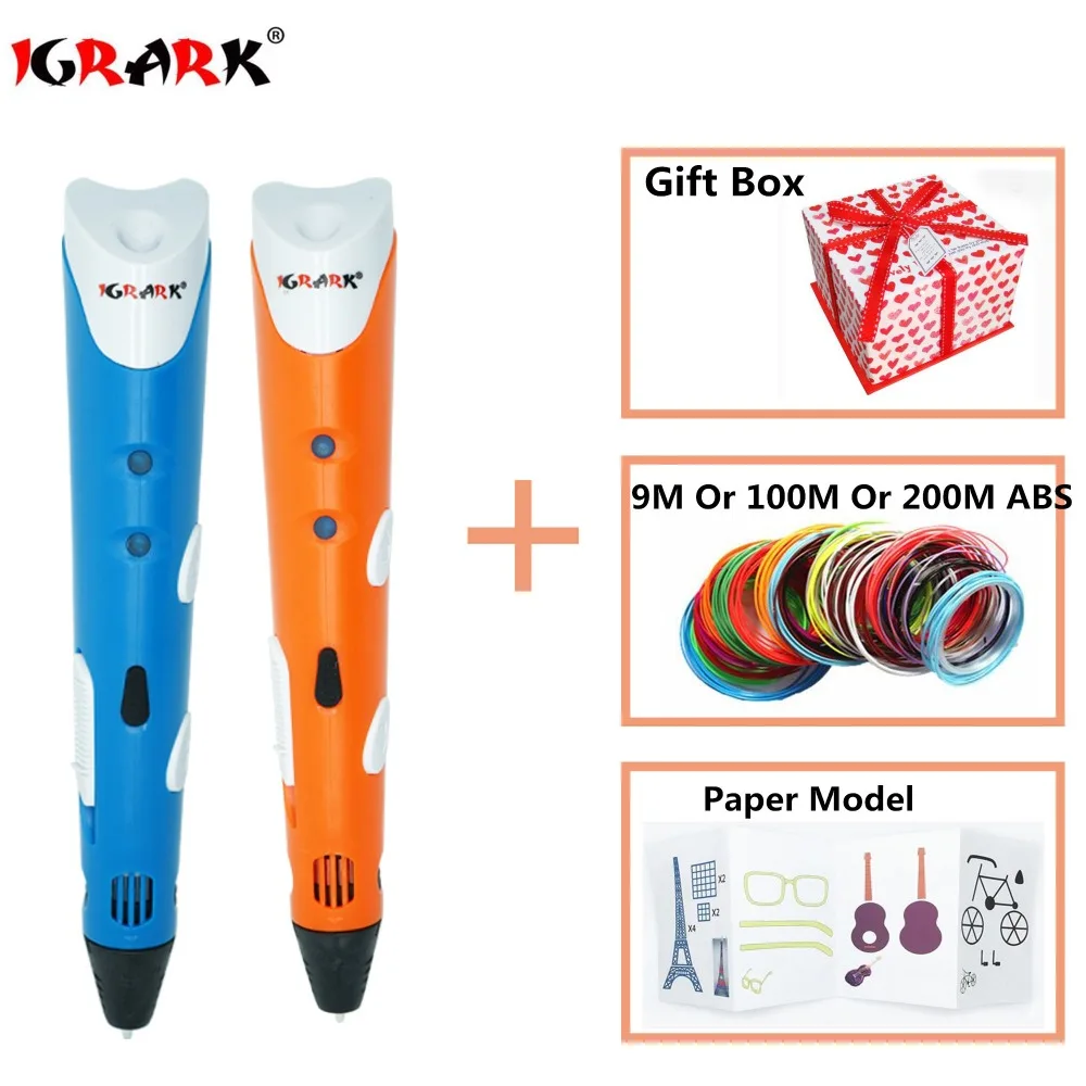 Drawing Pen 3D IGRARK 3D Pen ABS/PLA Smart 3D Printing Pen With Free Filaments Creative Gift For Kids Design Printing Pen 3D
Drawing Pen 3D IGRARK 3D Pen ABS/PLA Smart 3D Printing Pen With Free Filaments Creative Gift For Kids Design Printing Pen 3D