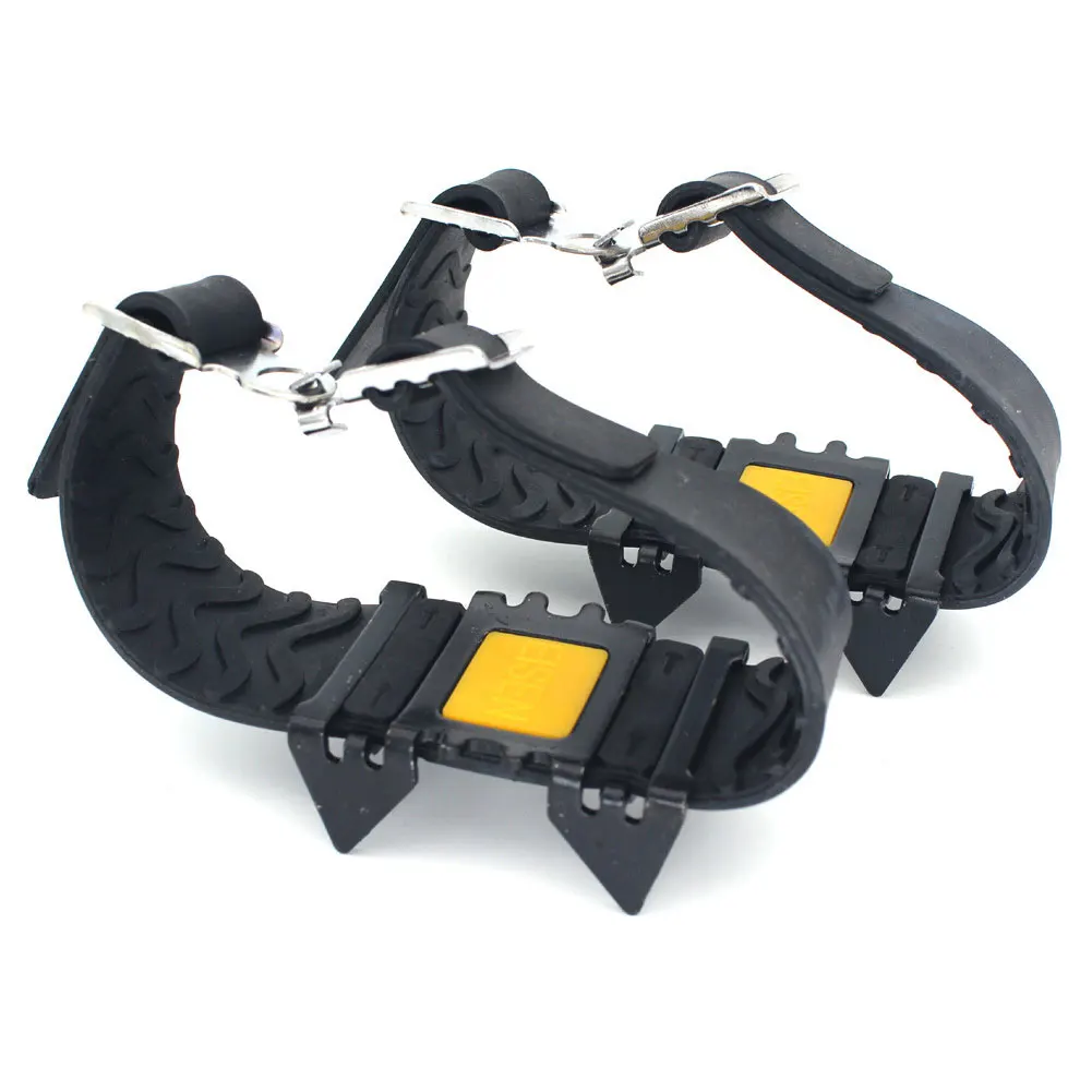 4 Teeth Spikes Climbing Ice Gripper Overshoe Hiking Crampons Cleats Anti-slip Outdoor Traction
4 Teeth Spikes Climbing Ice Gripper Overshoe Hiking Crampons Cleats Anti-slip Outdoor Traction