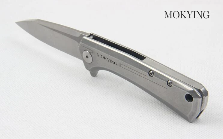 MOKYING Knife D2 blade model Outdoor folding knife EDC ball bearing pocket flipper camping knife
MOKYING Knife D2 blade model Outdoor folding knife EDC ball bearing pocket flipper camping knife