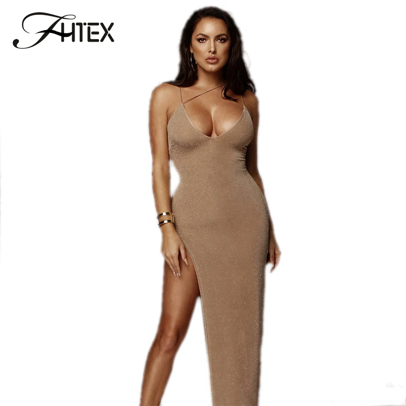 FHTEX Black Glitter Bodycon Evening Party Long Dress Sleeveless Sheath V Neck Night Out Cami Slim Dress Split Women Sexy Dress
FHTEX Black Glitter Bodycon Evening Party Long Dress Sleeveless Sheath V Neck Night Out Cami Slim Dress Split Women Sexy Dress