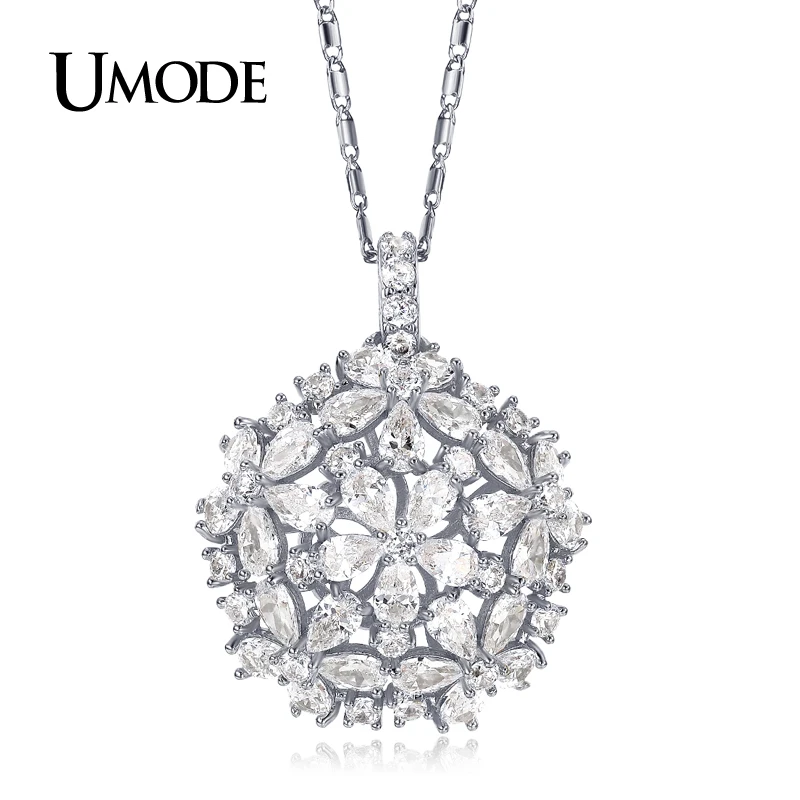 UMODE 2016 Hollow Flower Shaped 4.5mmX3mm Pear Cut Pendant White Gold Color Necklaces Jewelry for Women Bijoux UN0222B
UMODE 2016 Hollow Flower Shaped 4.5mmX3mm Pear Cut Pendant White Gold Color Necklaces Jewelry for Women Bijoux UN0222B
