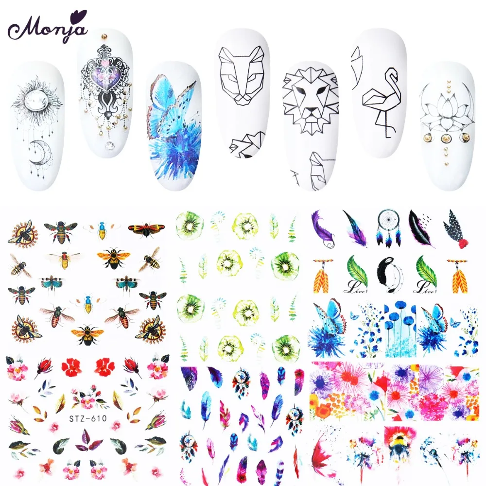 Monja 40pcs Dream Catcher Nail Art Water Transfer Stickers Fantasy Flower Butterfly Image Watermark Decals Tips DIY Decorations
Monja 40pcs Dream Catcher Nail Art Water Transfer Stickers Fantasy Flower Butterfly Image Watermark Decals Tips DIY Decorations