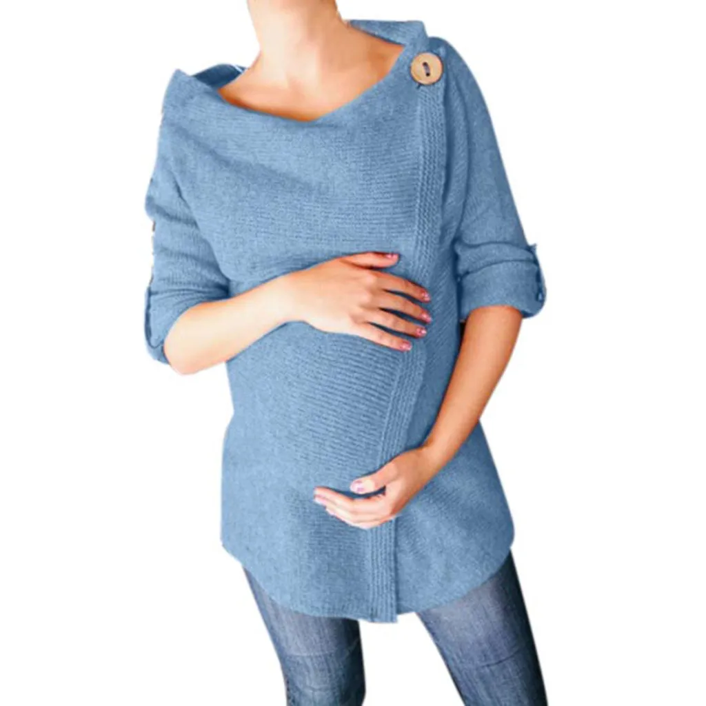 Button Ropa Talla Grande mujer Clothes Pregnancy Women Maternity Pregnancy Knitted Sweater Tops Opening Oblique Placket Wrap
Button Ropa Talla Grande mujer Clothes Pregnancy Women Maternity Pregnancy Knitted Sweater Tops Opening Oblique Placket Wrap