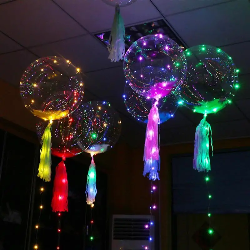 5PCS 18'' LED Balloons Decorative Bubble Balloons Light Up Balloons Bobo Balloons With String Light For Party
5PCS 18'' LED Balloons Decorative Bubble Balloons Light Up Balloons Bobo Balloons With String Light For Party