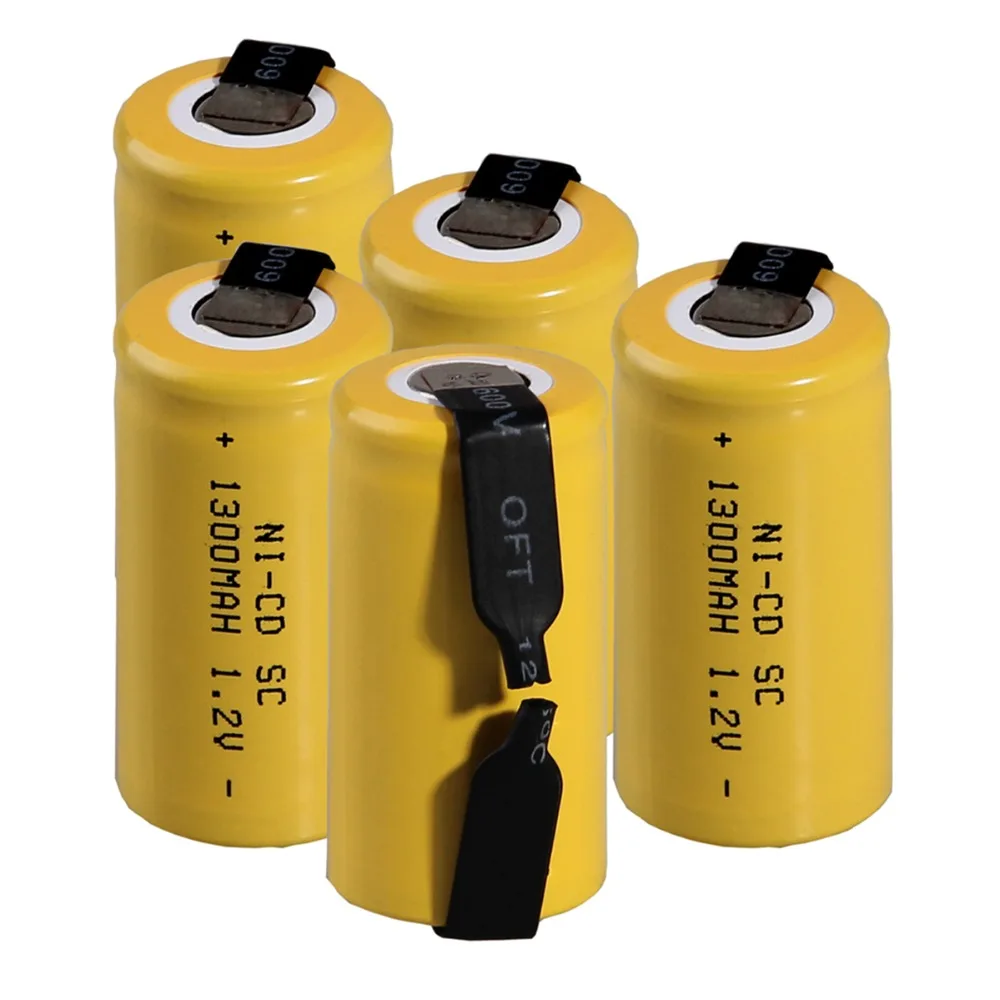 Real capacity 5 pcs SC 1300mah 1.2v battery NICD rechargeable batteries for makita bosch B&D Hitachi metabo dewalt power tool
Real capacity 5 pcs SC 1300mah 1.2v battery NICD rechargeable batteries for makita bosch B&D Hitachi metabo dewalt power tool
