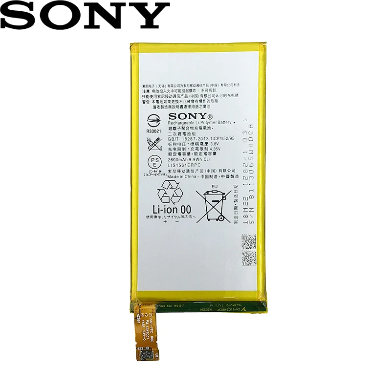 Sony New Original 2600mAh LIS1561ERPC Battery For SONY Xperia Z3 Compact Z3 mini C4 M55W D5833 D5803 SO-02G Z3 MINI + Track Code
Sony New Original 2600mAh LIS1561ERPC Battery For SONY Xperia Z3 Compact Z3 mini C4 M55W D5833 D5803 SO-02G Z3 MINI + Track Code