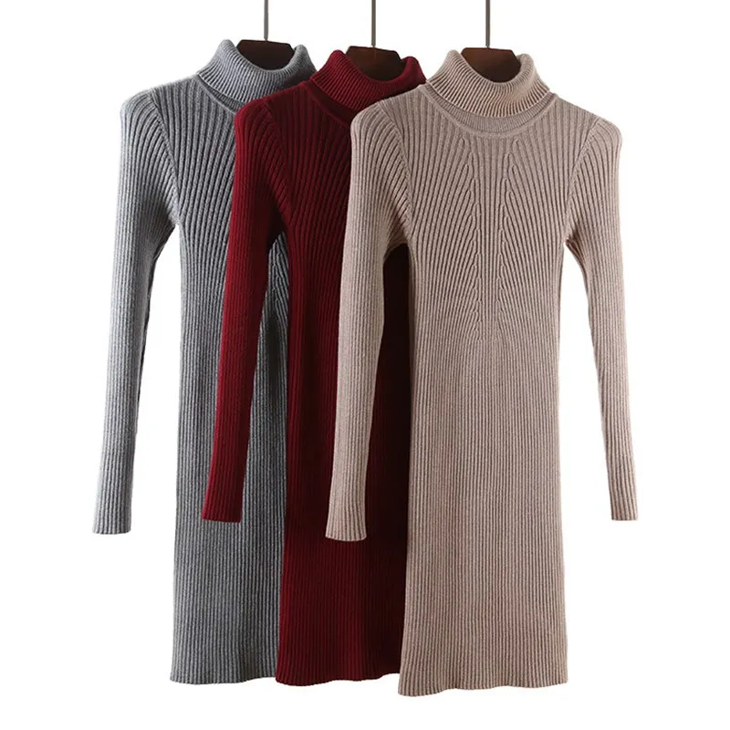 GIGOGOU Turtleneck Warm Women Sweater Dress MINI Slim Autumn Winter Warm Pullover Dresses Thick Knitted Rib Female dresses
GIGOGOU Turtleneck Warm Women Sweater Dress MINI Slim Autumn Winter Warm Pullover Dresses Thick Knitted Rib Female dresses