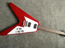 Factory custom 22 frets flying V black electric guitar with black pickguard ,golden hardware,can be customized as request
Factory custom 22 frets flying V black electric guitar with black pickguard ,golden hardware,can be customized as request