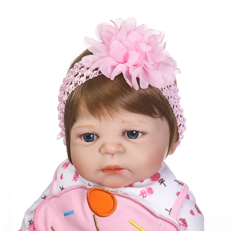 Полностью силиконовая кукла NPK для новорожденных 22 дюйма 55 см|reborn baby doll|body dollreborn |
