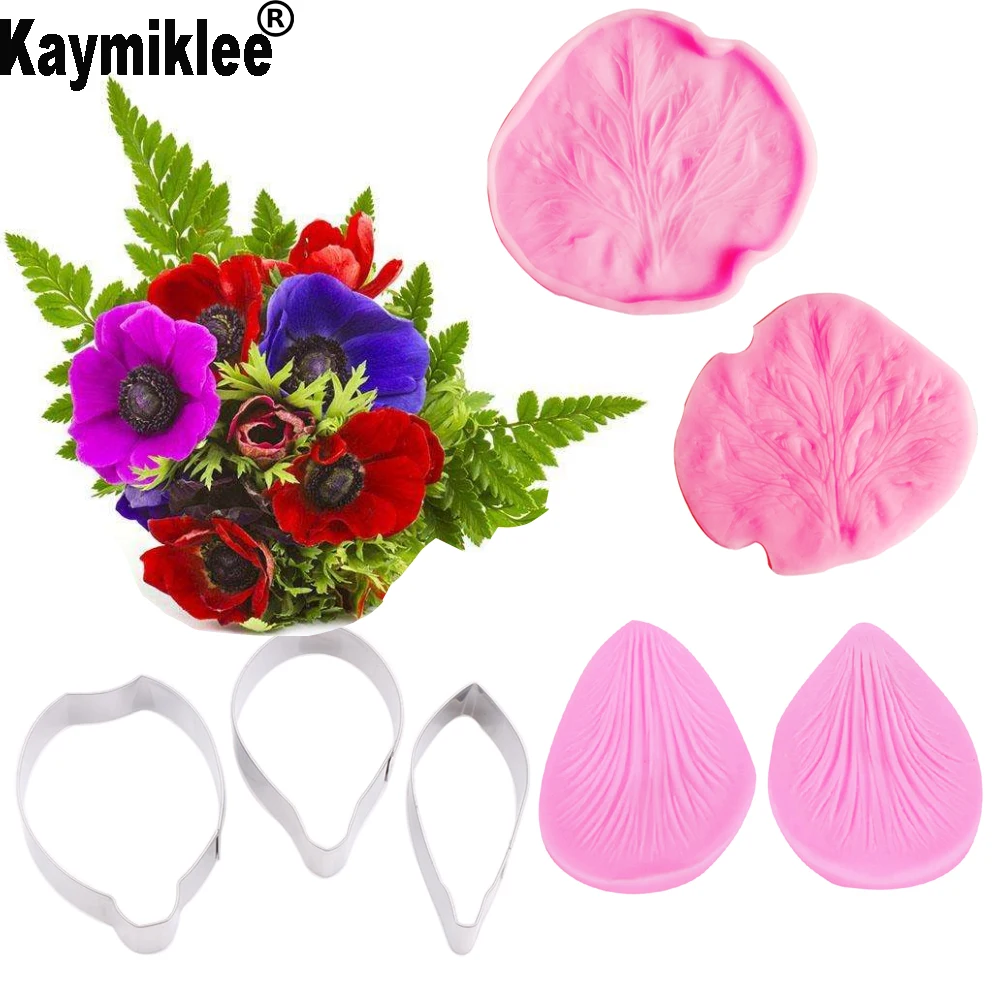 Anemone Petal Veiner &Cutter Silicone Mould Flower Fondant Gumpaste Candy Mold Cake Decorating Tools ,Sugarcraft Mold CS217
Anemone Petal Veiner &Cutter Silicone Mould Flower Fondant Gumpaste Candy Mold Cake Decorating Tools ,Sugarcraft Mold CS217