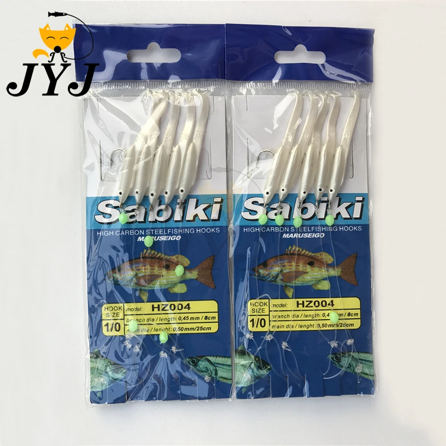 6packs/lot New Sabiki Soft Fishing Lure Rigs Bait Jigs Lure soft lure Worn Fake String hook small fish Sabiki lure
6packs/lot New Sabiki Soft Fishing Lure Rigs Bait Jigs Lure soft lure Worn Fake String hook small fish Sabiki lure