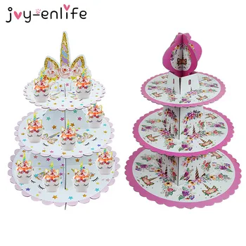 JOY-ENLIFE 1set Cartoon Unicorn Party 3-tier Cake Stand Baby Shower Kids Birthday Party Cupcakes Holder Decoration Supplies
JOY-ENLIFE 1set Cartoon Unicorn Party 3-tier Cake Stand Baby Shower Kids Birthday Party Cupcakes Holder Decoration Supplies