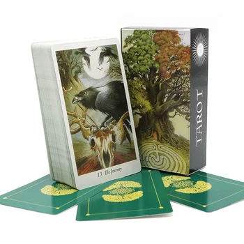 Full English Nature tarot cards deck mysterious animal playing cards game, board game for girls
Full English Nature tarot cards deck mysterious animal playing cards game, board game for girls