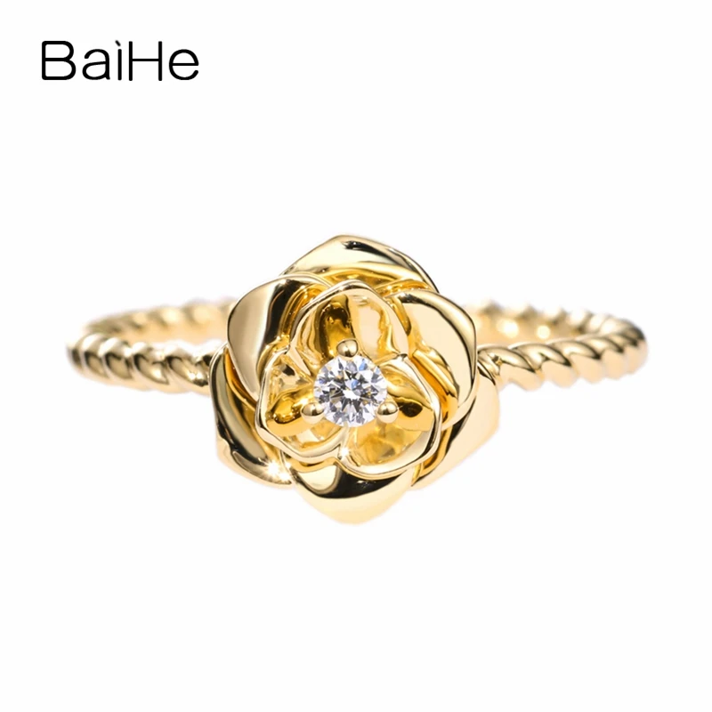 BAIHE однотонное 14K желтое золото H/SI натуральное искусственное Женское Обручальное свадебное Модное изящное ювелирное изделие Blumenring
BAIHE однотонное 14K желтое золото H/SI натуральное искусственное Женское Обручальное свадебное Модное изящное ювелирное изделие Blumenring