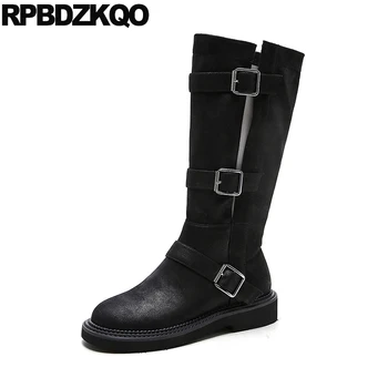 Suede Sheepskin Black Biker Knee High Long Motorcycle Winter Fur Shoes Autumn Size 34 Brand Women Boots Genuine Leather Handmade
Suede Sheepskin Black Biker Knee High Long Motorcycle Winter Fur Shoes Autumn Size 34 Brand Women Boots Genuine Leather Handmade