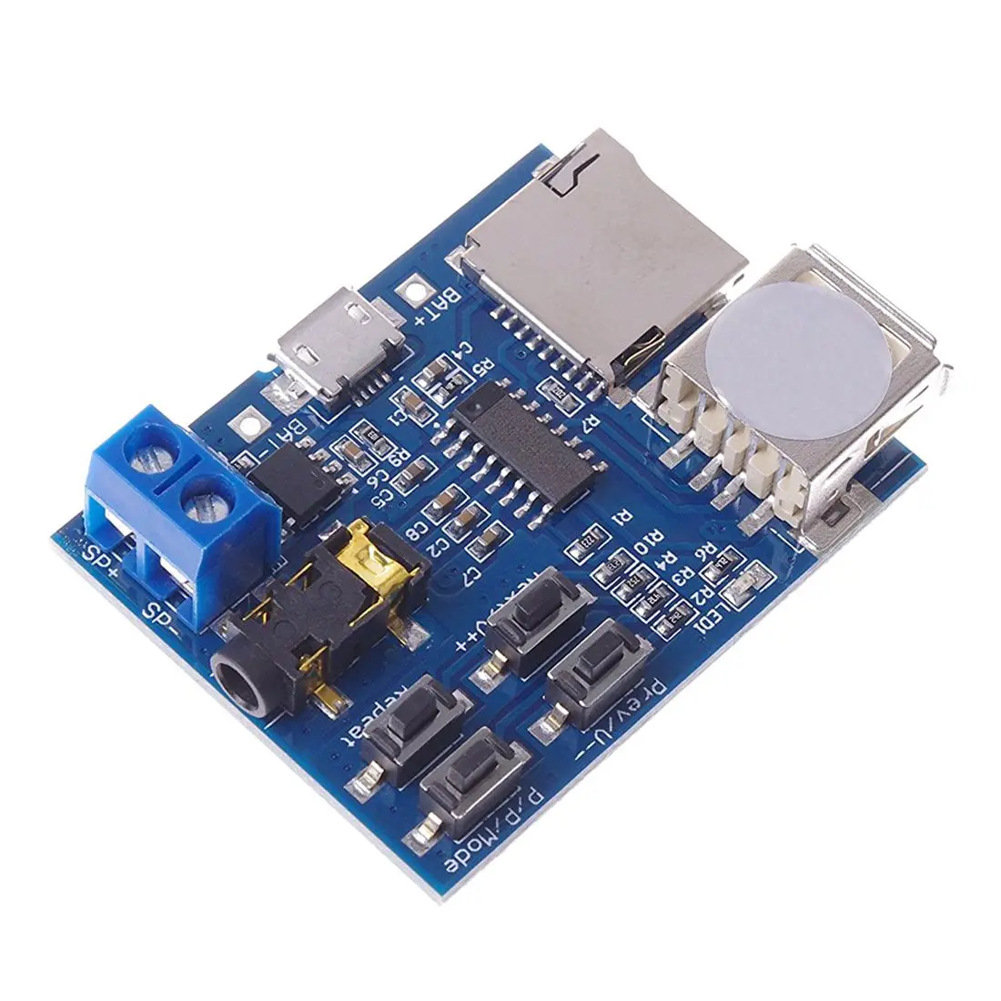 Mp3 Lossless Decoders Decoding Power Amplifier Mp3 Player Audio Module Mp3 Decoder Board support TF Card USB
Mp3 Lossless Decoders Decoding Power Amplifier Mp3 Player Audio Module Mp3 Decoder Board support TF Card USB