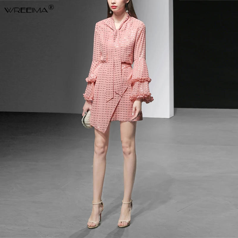 Spring two piece set women Sweet slim Ruffles chiffon Shirts high-waisted Irregular Office Party Fashion Clothing 2 Piece Suits
Spring two piece set women Sweet slim Ruffles chiffon Shirts high-waisted Irregular Office Party Fashion Clothing 2 Piece Suits