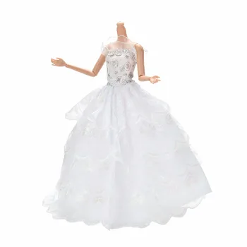 Dreamy White Party Wedding Dress For doll Princess Floor Length Doll Dress Clothing Girls Gift
Dreamy White Party Wedding Dress For doll Princess Floor Length Doll Dress Clothing Girls Gift