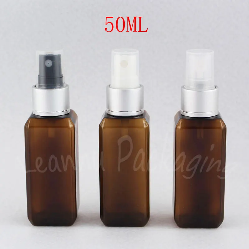 50ML Brown Square Plastic Bottle With Silver Spray Pump , 50CC Empty Cosmetic Container , Toner / Makeup Water Sub-bottling
50ML Brown Square Plastic Bottle With Silver Spray Pump , 50CC Empty Cosmetic Container , Toner / Makeup Water Sub-bottling