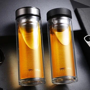 500ml Glass Water Bottle With Tea Filter Strainer Double Wall Portable Travel Coffee Infuser Bottles Drinkware for Car Office
500ml Glass Water Bottle With Tea Filter Strainer Double Wall Portable Travel Coffee Infuser Bottles Drinkware for Car Office