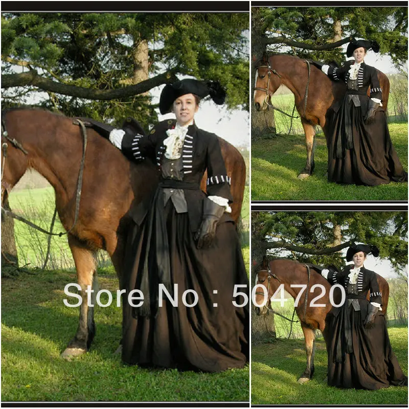 1860s Brown cotton Civil War Southern Belle Gown evening Dress/Victorian Lolita dresses/scarlett dress US6-26 V-244
1860s Brown cotton Civil War Southern Belle Gown evening Dress/Victorian Lolita dresses/scarlett dress US6-26 V-244