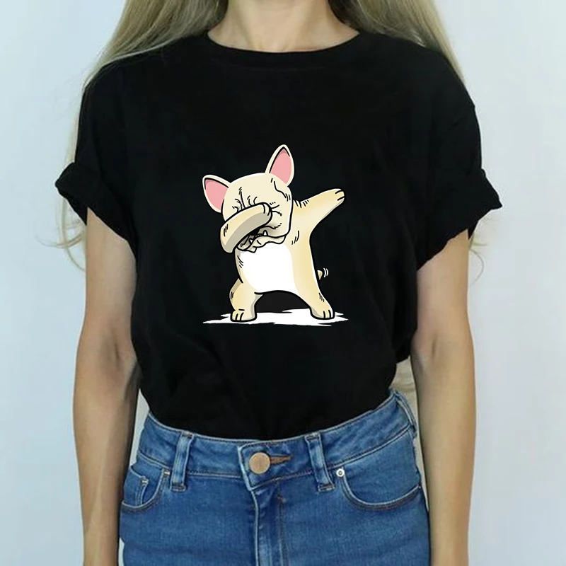 Vogue 2019 Summer Camisetas Mujer French Bulldog Pattern Short Sleeve T Shirt Cartoon Fashion Female T-shirt Harajuku Women Tops
Vogue 2019 Summer Camisetas Mujer French Bulldog Pattern Short Sleeve T Shirt Cartoon Fashion Female T-shirt Harajuku Women Tops