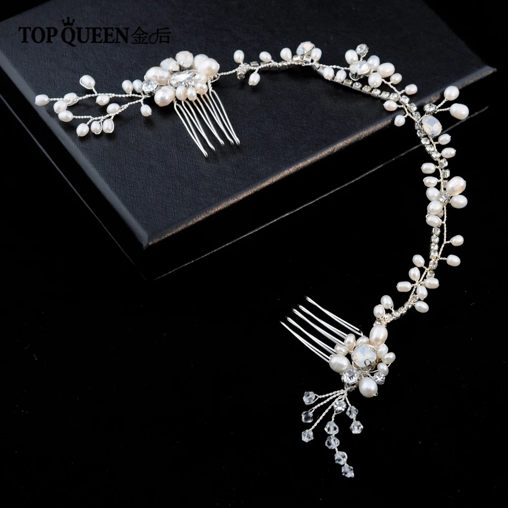 TOPQUEEN HP123 Romantic Bridal Crystal Pearl Double Combs Bride Tiara wedding hairpieces bridal comb for wedding accesspries
TOPQUEEN HP123 Romantic Bridal Crystal Pearl Double Combs Bride Tiara wedding hairpieces bridal comb for wedding accesspries