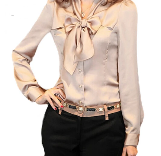 2016 Spring Women Casual Blusas Tops Long Sleeve V-Neck Bow Ties Chiffon Blouse Shirts Women Office Shirt
2016 Spring Women Casual Blusas Tops Long Sleeve V-Neck Bow Ties Chiffon Blouse Shirts Women Office Shirt