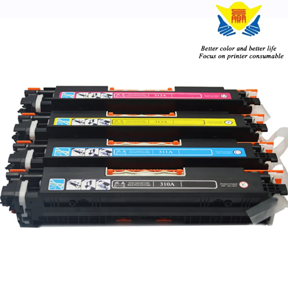JIANYINGCHEN Compatible Toner Cartridge CE310A CE311A CE312A CE313A replacement for HP Color LaserJet PRO CP1025 (4pcs/lot)
JIANYINGCHEN Compatible Toner Cartridge CE310A CE311A CE312A CE313A replacement for HP Color LaserJet PRO CP1025 (4pcs/lot)