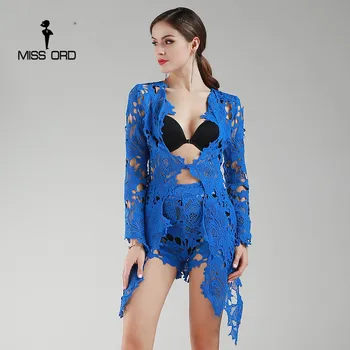 MISSORD 2020 sexy long sleeve deep-V Lace stitching Tops and shorts women sets FT4953-1
MISSORD 2020 sexy long sleeve deep-V Lace stitching Tops and shorts women sets FT4953-1