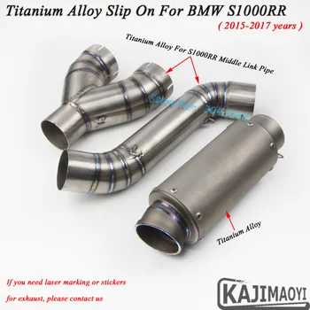 Motorcycle Exhaust Moto Carbon Fiber Muffler Middle Link Pipe With Sticker Titanium Alloy Slip On For BMW S1000RR S1000 2015-17
Motorcycle Exhaust Moto Carbon Fiber Muffler Middle Link Pipe With Sticker Titanium Alloy Slip On For BMW S1000RR S1000 2015-17