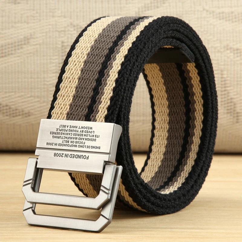 Belts stripes canvas jeans belt unisex casual belts men and women Designer double Loop Mental buckle strap belt striped style
Belts stripes canvas jeans belt unisex casual belts men and women Designer double Loop Mental buckle strap belt striped style
