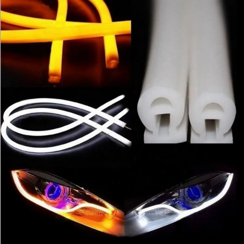 For Mercedes Benz W202 W220 W210 W211 Car-styling Amber White Strip LED Flexible DRL Headlight Turn Signal Lamps Daytime Light
For Mercedes Benz W202 W220 W210 W211 Car-styling Amber White Strip LED Flexible DRL Headlight Turn Signal Lamps Daytime Light