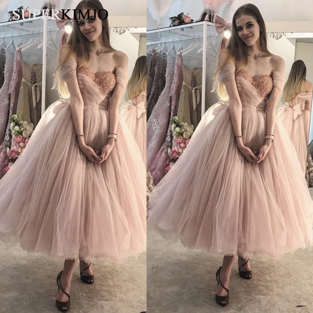 SuperKimJo Dusty Pink Prom Dresses Short Lace Applique Tulle Cheap Graduation Dresses Vestido De Formatura
SuperKimJo Dusty Pink Prom Dresses Short Lace Applique Tulle Cheap Graduation Dresses Vestido De Formatura