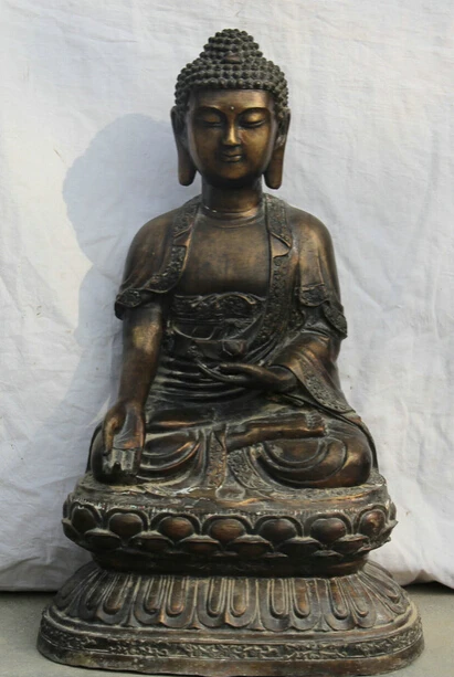 JP S0524 24" Big Tibet Tibetan Buddhism Bronze Shakyamuni Amitabha Buddha lotus Statue
JP S0524 24" Big Tibet Tibetan Buddhism Bronze Shakyamuni Amitabha Buddha lotus Statue