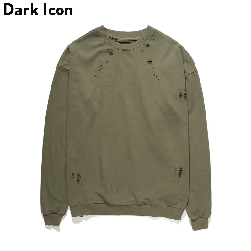 DARK ICON Solid Color Terry Material with Hole Sweatshirt Men 2019 Blank Pullover Men's Sweatshirts Black Green
DARK ICON Solid Color Terry Material with Hole Sweatshirt Men 2019 Blank Pullover Men's Sweatshirts Black Green