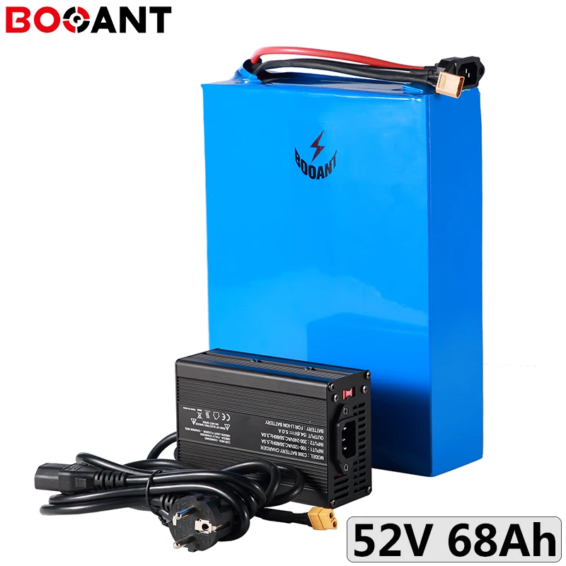 High capacity 68Ah 52V 2000W electric bike battery for 32650 cell 14S 51.8V 1000W lithium battery for 48V motor kits +5A charger
High capacity 68Ah 52V 2000W electric bike battery for 32650 cell 14S 51.8V 1000W lithium battery for 48V motor kits +5A charger