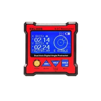 Dual-Axis Digital Angle Protractor Dual-Axis Digital Display Level Gauge With 4 Side Magnetic Base Inclinometer Electronic Level
Dual-Axis Digital Angle Protractor Dual-Axis Digital Display Level Gauge With 4 Side Magnetic Base Inclinometer Electronic Level