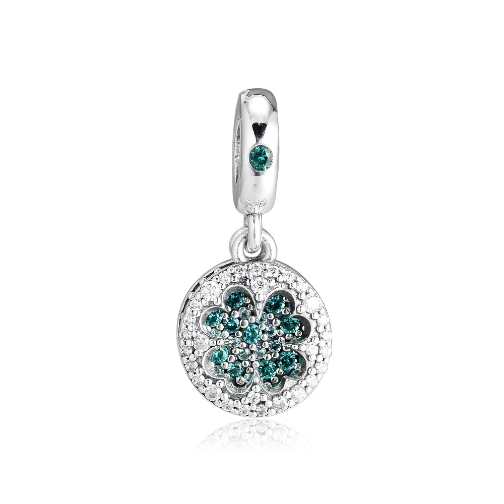 QANDOCCI 925 Sterling Silver Dazzling Lucky Four-Leaf Clover Hanging Charm Fit Original Bangle Bracelet DIY Jewelry 2019 Spring
QANDOCCI 925 Sterling Silver Dazzling Lucky Four-Leaf Clover Hanging Charm Fit Original Bangle Bracelet DIY Jewelry 2019 Spring
