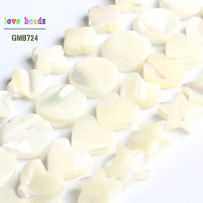 Natural White Shell Pearl Heart Star Cross Round Loose Beads for Jewelry Making DIY Bracelet 15inches Strand
Natural White Shell Pearl Heart Star Cross Round Loose Beads for Jewelry Making DIY Bracelet 15inches Strand