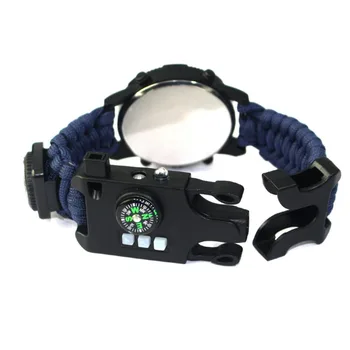 Outdoor Survival Multifunctional Watch All-in-one Watch with Compass Thermometer Whistle Umbrella Rope Woven New Arrival
Outdoor Survival Multifunctional Watch All-in-one Watch with Compass Thermometer Whistle Umbrella Rope Woven New Arrival